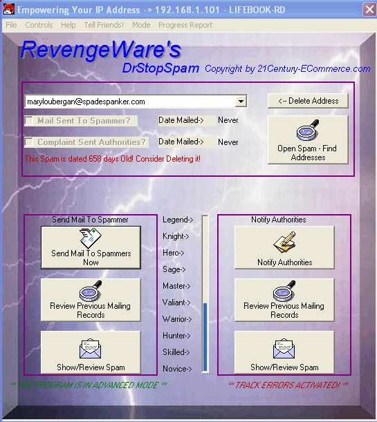 DrStopSpam Screenshot